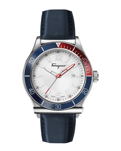 Ferragamo Men's  1898 Sport Watch In Silver