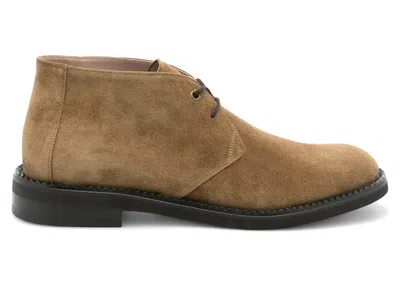 Pre-owned Ferragamo Men's  Desert Boot Sneakers In Brown