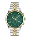 Ferragamo Duo Chrono Bracelet Watch In Green