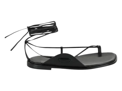 Pre-owned Ferragamo Men's  Golia Ankle Strap Sandals Sneakers In Black