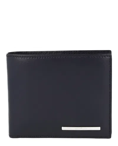Pre-owned Ferragamo Men's  Leather Bifold Wallet In Blue