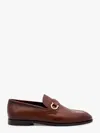 Ferragamo Florio Leather Loafer With Gancini Detail In Multicolor