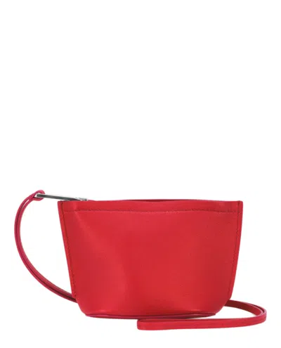 Pre-owned Ferragamo Men's  Micro Logo Pouch In Red