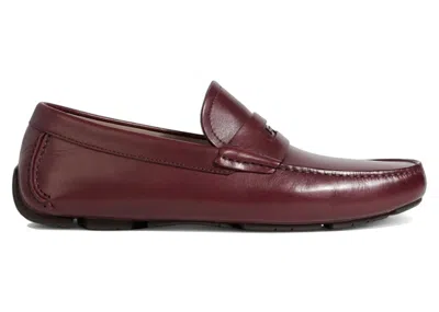 Pre-owned Ferragamo Men's  Newton Driving Loafers Sneakers In Red