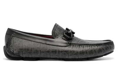 Pre-owned Ferragamo Men's  Parigi 19 Loafers Sneakers In Gray