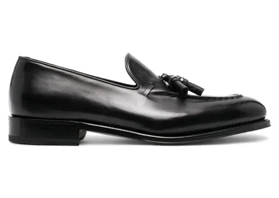 Pre-owned Ferragamo Men's  Tassel Slipon Sneakers In Black
