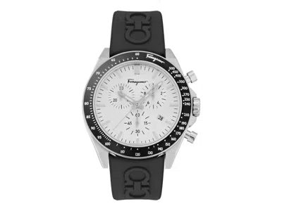 Pre-owned Ferragamo Men's  Urban Chrono Sfur00222 Watch In Stainless Steel