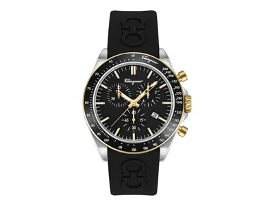 Pre-owned Ferragamo Men's  Urban Chrono Sfur00422 Watch In Stainless Steel