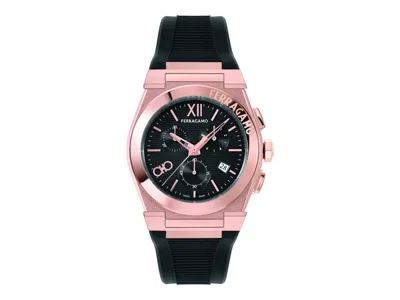 Pre-owned Ferragamo Men's  Vega Chrono Sfmr01324 Watch In Stainless Steel