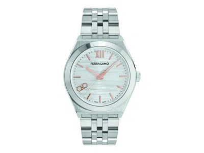 Pre-owned Ferragamo Men's  Vega New Sfki00924 Watch In Stainless Steel