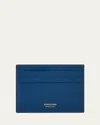 Ferragamo Card Holder In Teal Blue