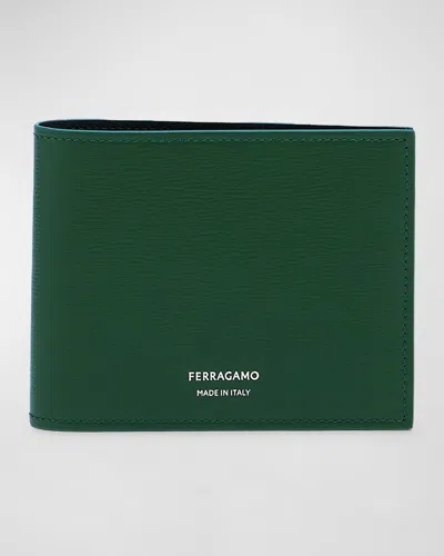 FERRAGAMO MEN'S FLORENCE LEATHER BIFOLD WALLET