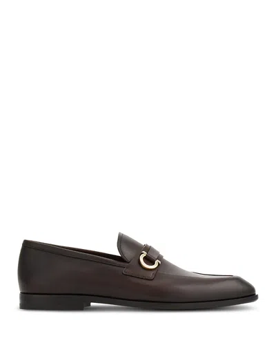 Ferragamo Men's Florio Venice Soft Leather Loafers In Testa Di Moro