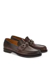 Ferragamo Fort Gancho Horsebit-plaque Loafers In Cocoa Brown