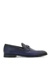 Ferragamo Gancini Decorated Mokasin Shoes In Midnight