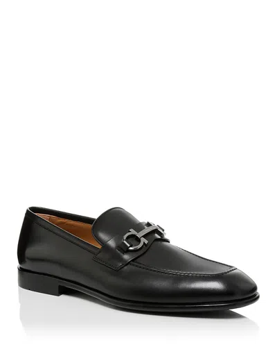 FERRAGAMO MEN'S FOSTER LEATHER LOAFERS
