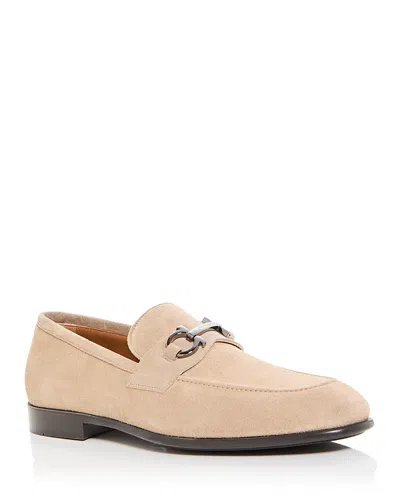 FERRAGAMO MEN'S FOSTER SUEDE LOAFERS