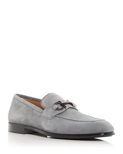 FERRAGAMO MEN'S FOSTER SUEDE LOAFERS