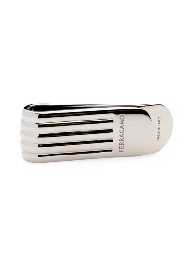 Ferragamo Men's Ga80 Money Clip In Gray