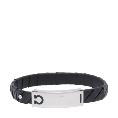 Ferragamo Men Gancini Bracelet In Black