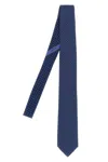 Ferragamo 'gancini + Cuori' Print Tie In Blue