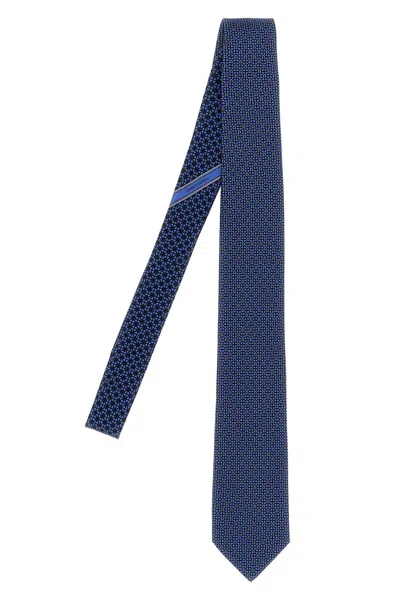 FERRAGAMO FERRAGAMO MEN 'GANCINI + CUORI' PRINT TIE