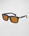 Ferragamo Gancini Evolution 56mm Rectangular Sunglasses In Pattern