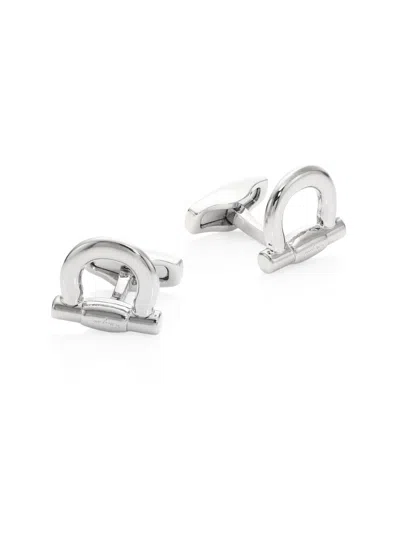 Ferragamo Men's Gancini Goldtone Single Cufflink In Metallic