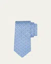 Ferragamo Men's Gancini Golf Tee Tie In Blue