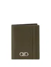 Ferragamo Credit Card Holder In Green