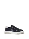 Ferragamo Cassina Gan 2 Low Top Sneakers In Blue