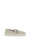 Ferragamo Men Gancini Loafers In Multicolor