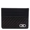 Ferragamo Men Gancini Logo Woven Cards Holder