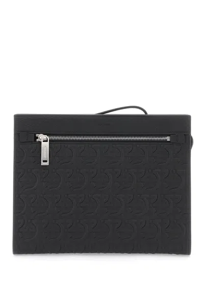 Ferragamo Men's Gancini P In Nero