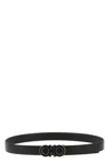 Ferragamo Reversible Double Gancini Belt In Black