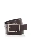 Ferragamo Men's Gancini Reversible Leather Belt In Hickory