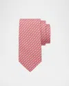 Ferragamo Twill Tie In Red
