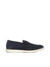 Ferragamo Men Gancini Suede Loafers