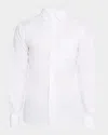 Ferragamo Men's Gancio Oxford Sport Shirt In White
