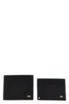 Ferragamo Gancio Wallets, Card Holders Black In Black