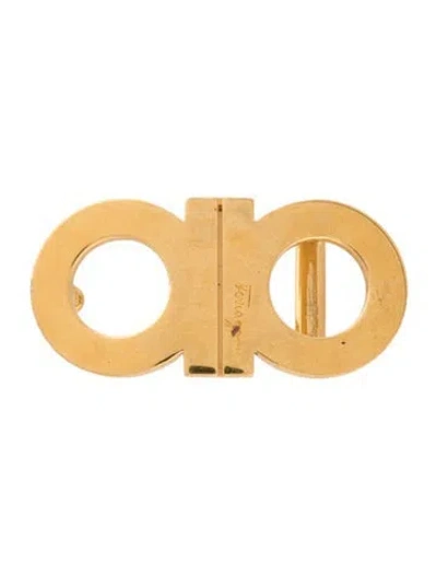 Pre-owned Ferragamo Men's Gold  Belt Buckle