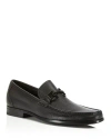 Ferragamo Grandioso Black Loafers With Gancini Detail In Patent Leather Man In Black