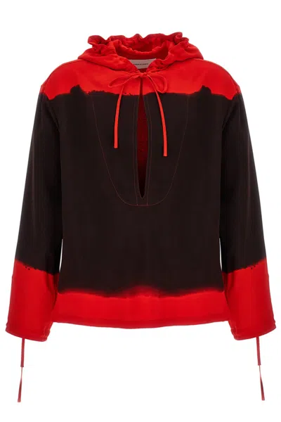 FERRAGAMO FERRAGAMO MEN HOODED BLOUSE FELL OFF