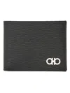 Ferragamo Men's Hooks Wallet In Black