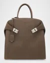 Ferragamo Hug Tote Bag In Concrete