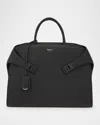 Ferragamo Men's Hug Leather Briefcase In Nero