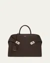 Ferragamo Men Hug Business Bag In Testa Di M Burnt Ocra
