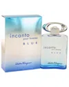 Ferragamo Men's Incanto Blue 3.4oz Eau De Toilette