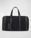 Ferragamo Gancini Duffel Bag In Nero