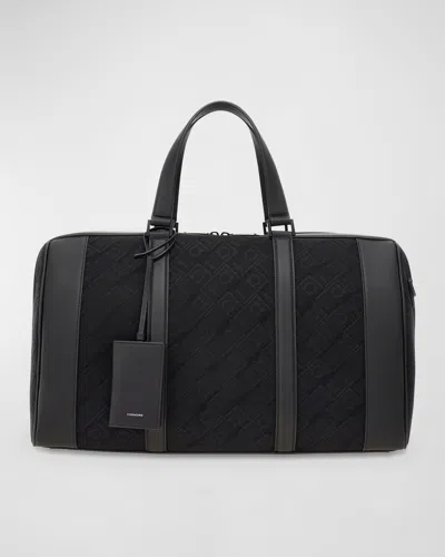 Ferragamo Gancini Duffel Bag In Black
